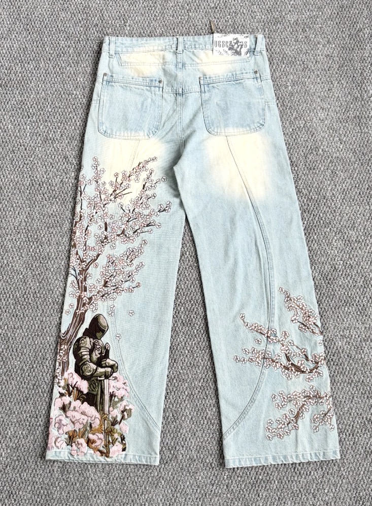 Vescartes Blossom Denim Jeans