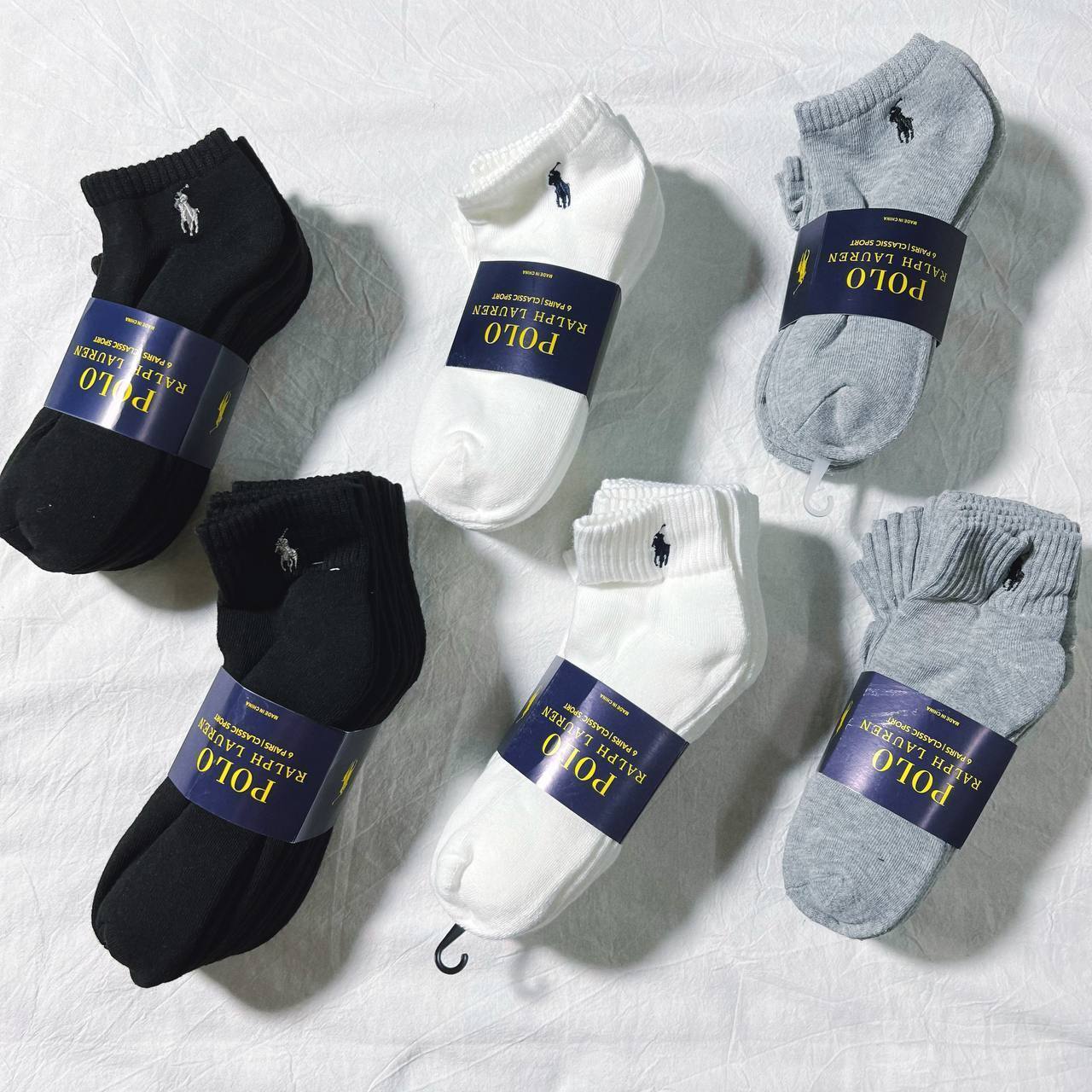 Ralph Lauren Socks 6 Pair Short