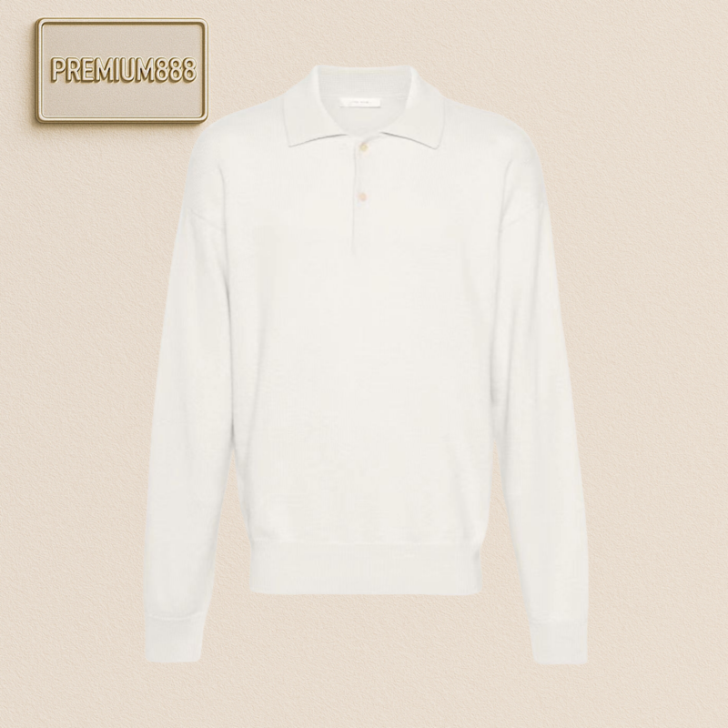 The Row Longsleeve Polo White