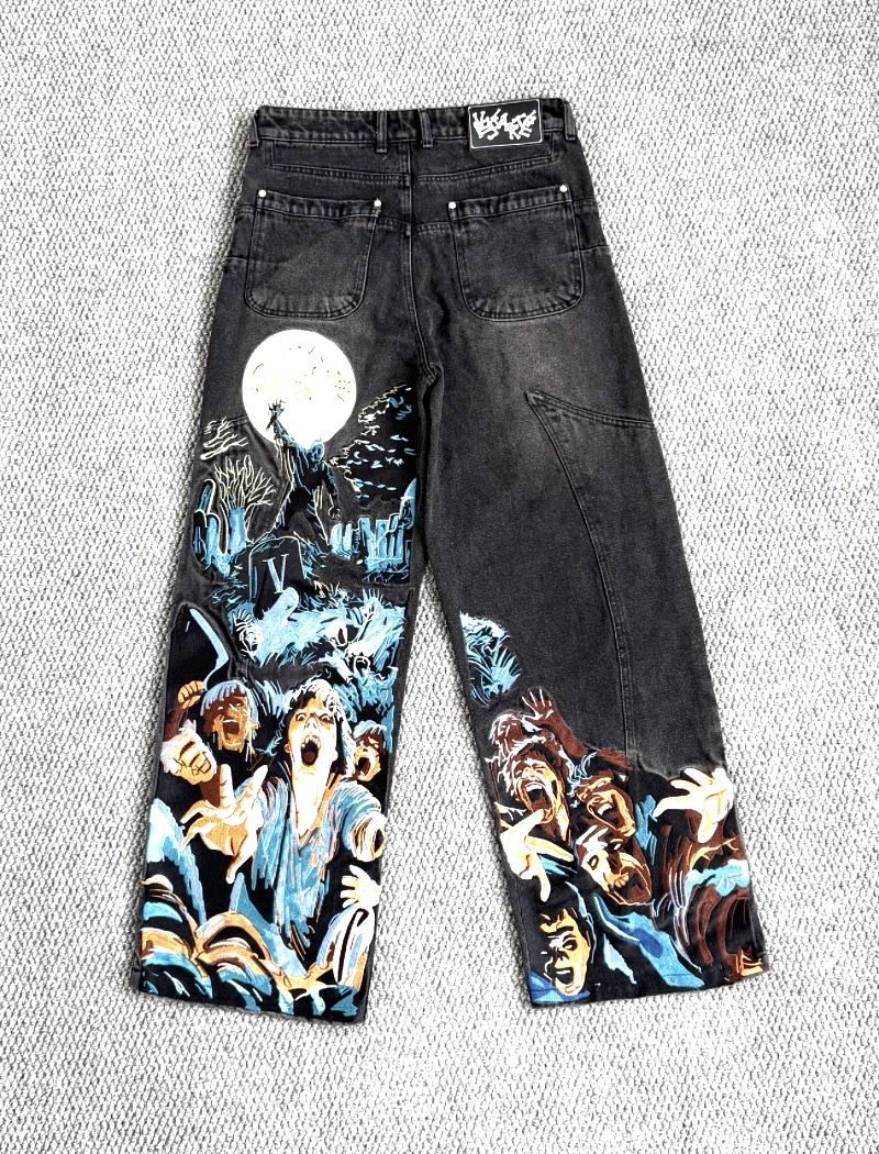 Vescartes Graveyard Denim Jeans