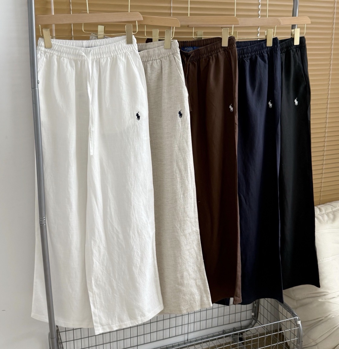 Ralph Lauren Wide Leg Linen Pants
