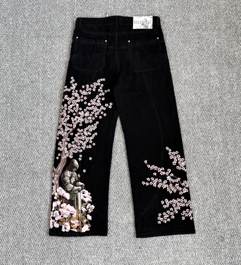 Vescartes Blossom Denim Jeans